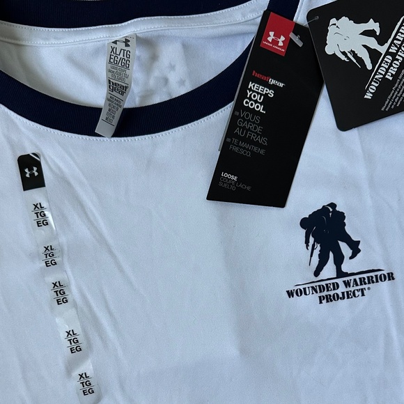 Under Armour Heat Gear WOUNDED WARRIOR PROJECT Womens T-Shirt XL X Large NEW - Picture 3 of 5